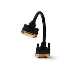 1ft Digital DVI Cable Male to Female Extension - Black