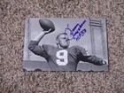 Philadelphia Eagles SONNY JURGENSEN Signed 4x6 Photo NFL HOF AUTOGRAPH