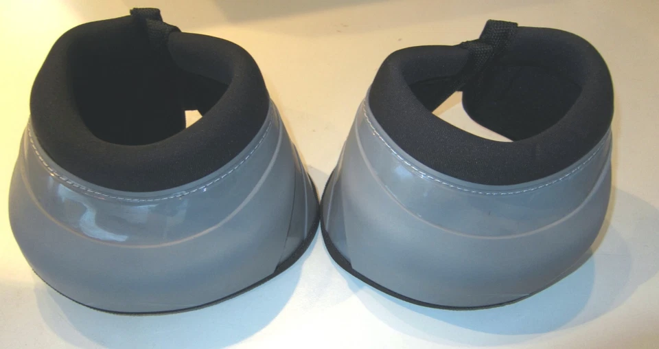 2er-Set Equine-Microtec Springglocken "ENDURANCE" XL silver, Klett, neu - Bild 3 von 4