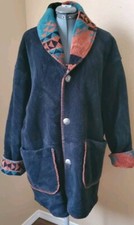 Denali Reversible Blanket Coat Jacket Western/native American Theme Euc Cozy