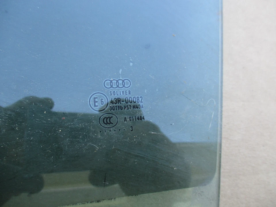 AUDI S5 A5 2008 2009 2010 2011 2012 2013-2016 VENTANA PUERTA CRISTAL DELANTERO IZQUIERDO OEM Foto 2 de 4