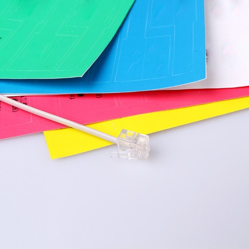 10 Pcs Etikettenaufkleber Für Netzwerkkabel Einfarbige Schreibwarenaufkleber - Photo 2/12
