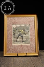 “Trap-ball” | Framed 19th Century Etching by Stanley Berkeley