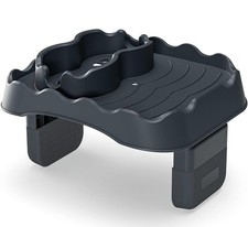 Adjustable Hot Tub Table Tray Non-Slip Drink Caddy with 2 Cup Holders Black New