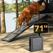 Dog Ramp for Cars, 71" L 17.2" W, Extra-Long Foldable