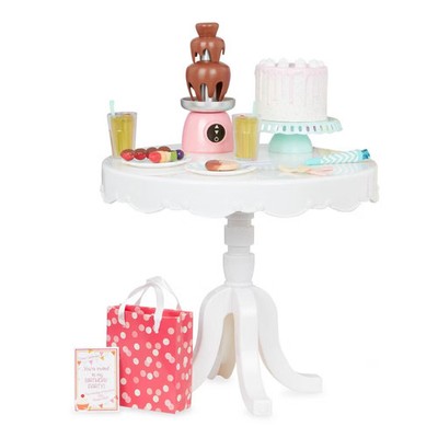 Our Generation Party Time Birthday Sweets Table Accessory Set for 18'' Dolls