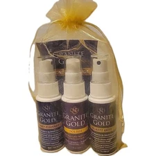Granite Gold Care Sampler Set Daily Cleanser, Polish, Quartz Spritz