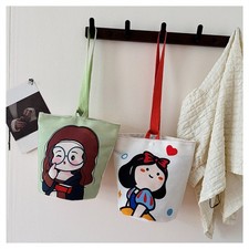 Multi Color Tote Bag Hand-held Bucket Bag Leisure Commuting Bag  Women Girls