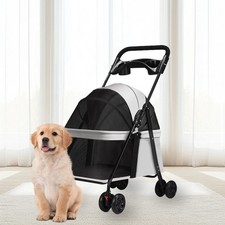Pet Stroller Dog Cat Puppy Pram Pushchair Travel Cart Jogging Carrier Durable UK