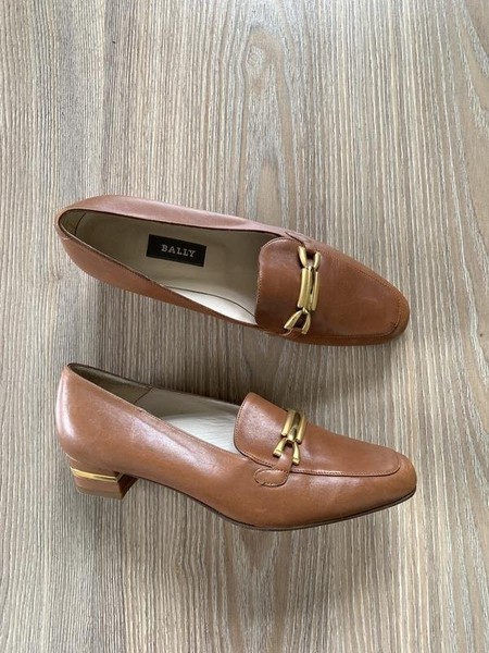 Women Bally Heels Gold Leather 40