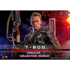 NEW Hot Toys T-800 Battle Damaged 2.0 Terminator 2 Judgment Day 1/6 Scale DX46
