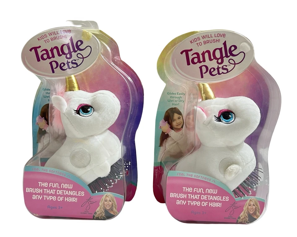 Tangle Pets Sparkles the Unicorn Detangling Brush Plush NIP - Image 3 of 4
