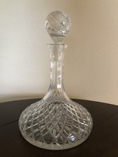 Crystal Captains Ship Liquor Decanter, Vintag...