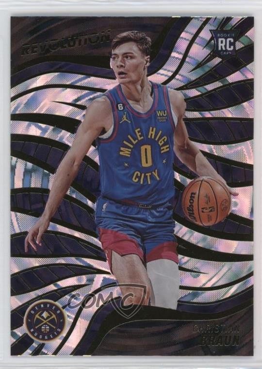 2022-23 Panini Revolution Rookies Fractal Christian Braun #109 Rookie RC