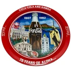 Vintage Coca-Cola Hawaii 12' Metal Tray 75 Years Aloha Coke Bottling Co Honolulu
