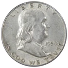 1950 Franklin Half Dollar XF EF Extremely Fine 90% Silver 50c US Coin