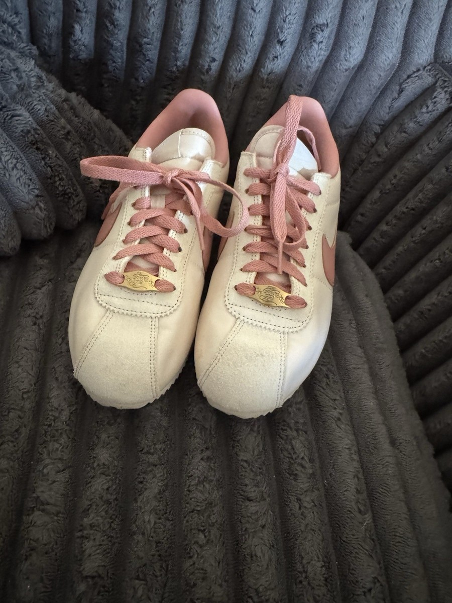 nike cortez pink and yellow