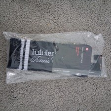 Lululemon Daily Stride Ribbed Crew Tennis Club Socks Navy Cushioned Size M