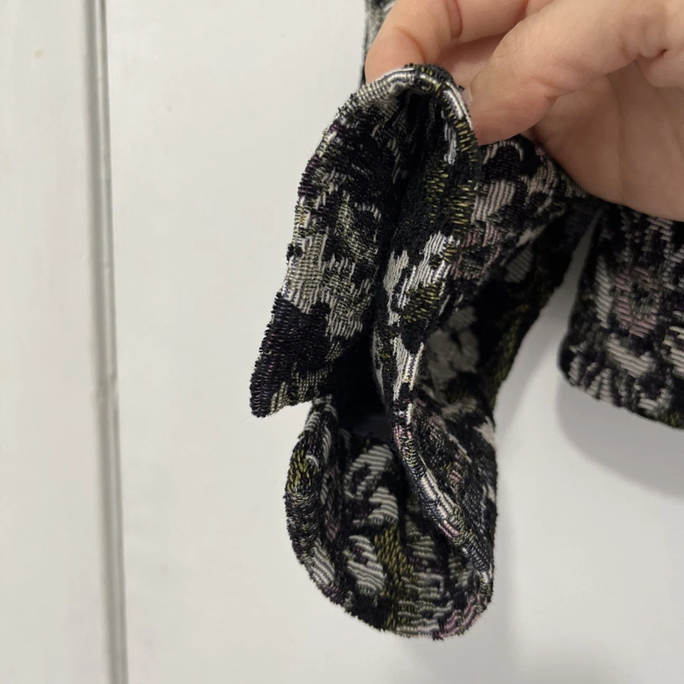 Vestido Granero Blazer Mujer 10 Púrpura Rosa Verde Tapiz Floral Chaqueta Cottage Foto 3 de 4