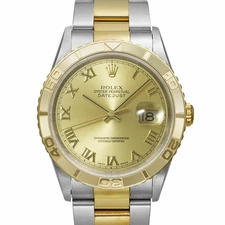 ROLEX Datejust 16263 Gold Case Size 36mm x 36mm Men's Used Watch #122510