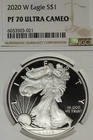 2020 W NGC PF70 ULTRA CAMEO AMERICAN SILVER EAGLE #B52883
