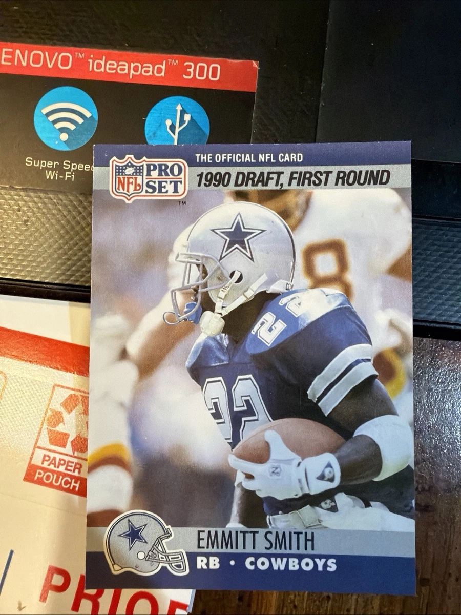 Emmitt Smith Dallas Cowboys Football Pro Set Sports Trading Cards