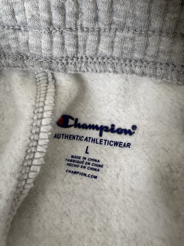 Champion Boys Youth Large Sweatpants Fleece Joggers Gray Camo Logo Pockets - Picture 5 of 9