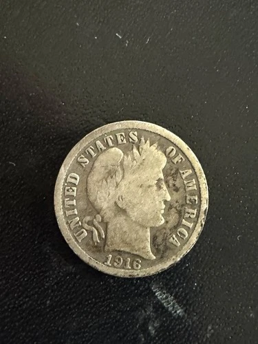 1916 S Barber Liberty Head Dime G