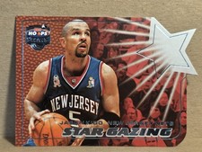 2002-03 Hoops Stars Star Gazing Nets Basketball #5 Jason Kidd SG 1 Of 25 Die Cut
