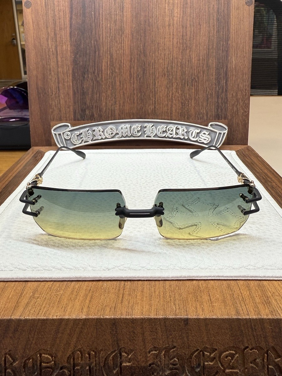 Chrome Hearts Lordie Sunglasses Matte Black/Gold | eBay