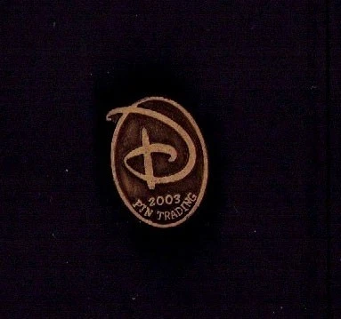 Disney D Pin Trading Logo 2003 Bronze Pin