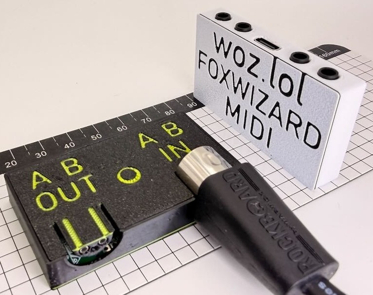 Foxwizard MIDI Multitool USB-C Adaptor   Router DIN TRS A B for Synth Sequencer