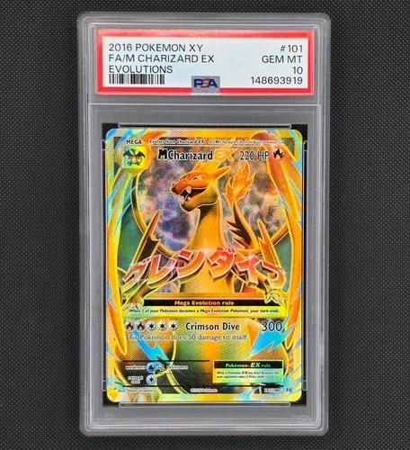 PSA 10 M Charizard ex 101/108 XY Evolutions 2016 Pokemon Full Art Ultra Rare