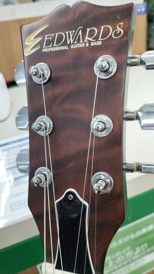 Diapasón EDWARDS E-I-135QM Usado Cuerpo Caoba Cuello Arce Palisandro Marrón Foto 2 de 4