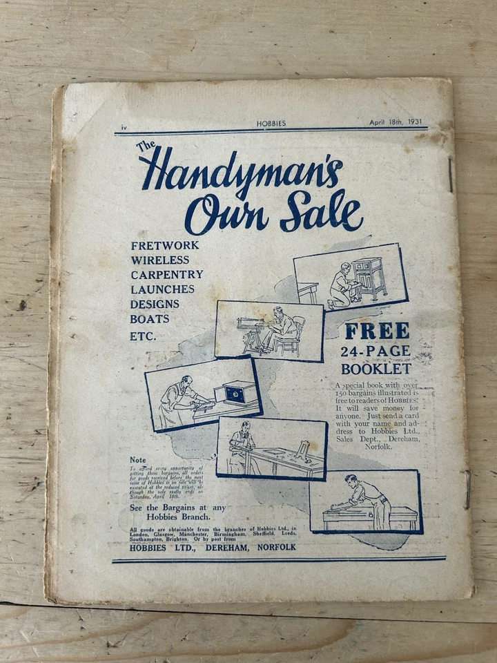 Hobbies April 18th 1931 No. 1852 Antiquarian Magazine See Pictures - Image 4 of 4