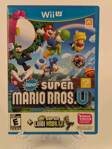 New Super Mario Bros. U + New Super Luigi U (Wii U, Nintendo)No Manual -Tested🔥