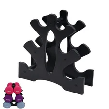 SquEqu Neoprene Dumbbell Rack Hand Weights Bracket Display Storage Stand Organiz