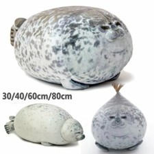 3D Novelty Seal Plush Toys Sea Lion Stuffed Throw Pillow Soft Simulation Kid Toy