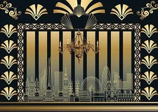 Roaring 20s Backdrop The Great Gatsby Photo Backdrop Retro 1920s Party Dec 7x5FT