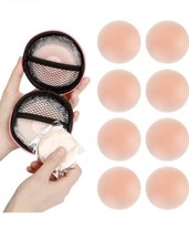 4Pairs Nipple Covers Pasties Women Reusable Adhesive Breast Lift Nipple Covers