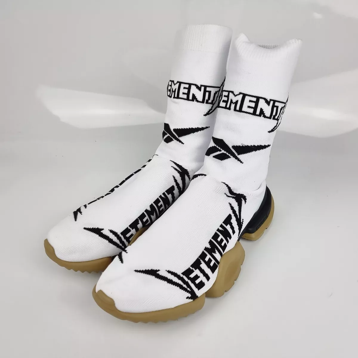 VETEMENTS Reebok White Sock Sneakers New