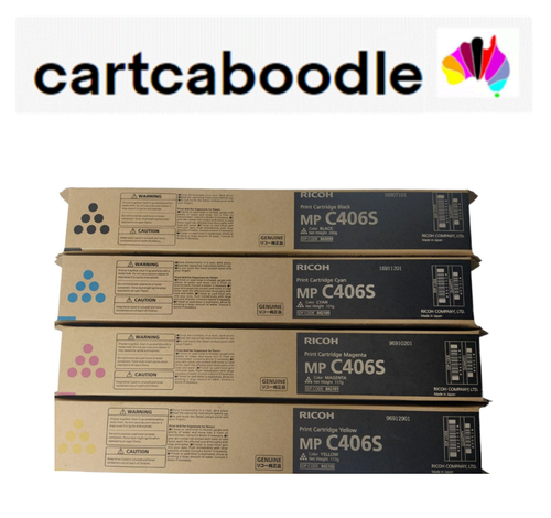 4 x Ricoh MP C406S Toner Cartridges - 842099 842100 842101 842102 - SET ...