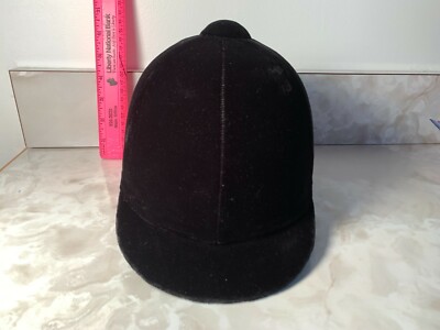 Lot De 2 Anciens Casques équitation Hunter - Velours Noir Taille 6.75 - USA