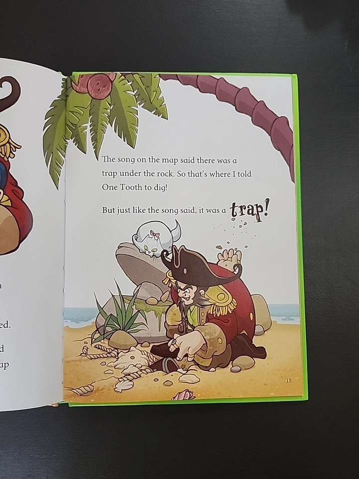 New Pirates The Treasure of Turtle Island Leap Reader Book Hardcover Interactive - Image 3 of 4