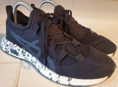 ASICS HYPERGEL-SAI Black/White Women's Size 8 Running Training Walking Gym Shoes