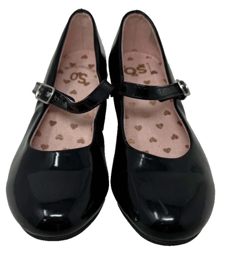 SO Youth Girl's Claudie Mary Jane Dress Heels Black/Sparkle Size:3 121iJ - Image 2 of 4