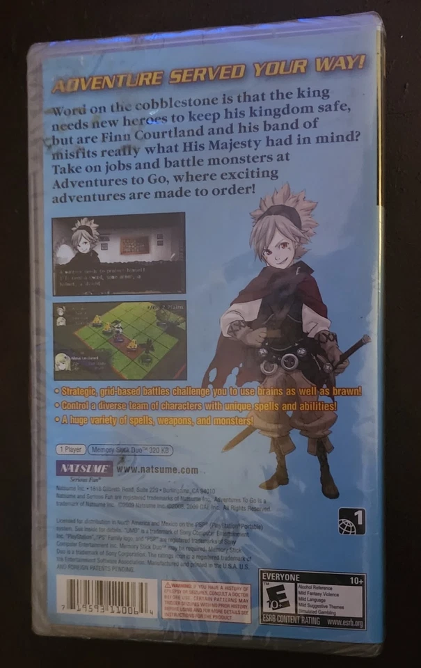 Adventures To Go PSP Sony Playstation Portable New Factory Sealed - Image 2 of 2