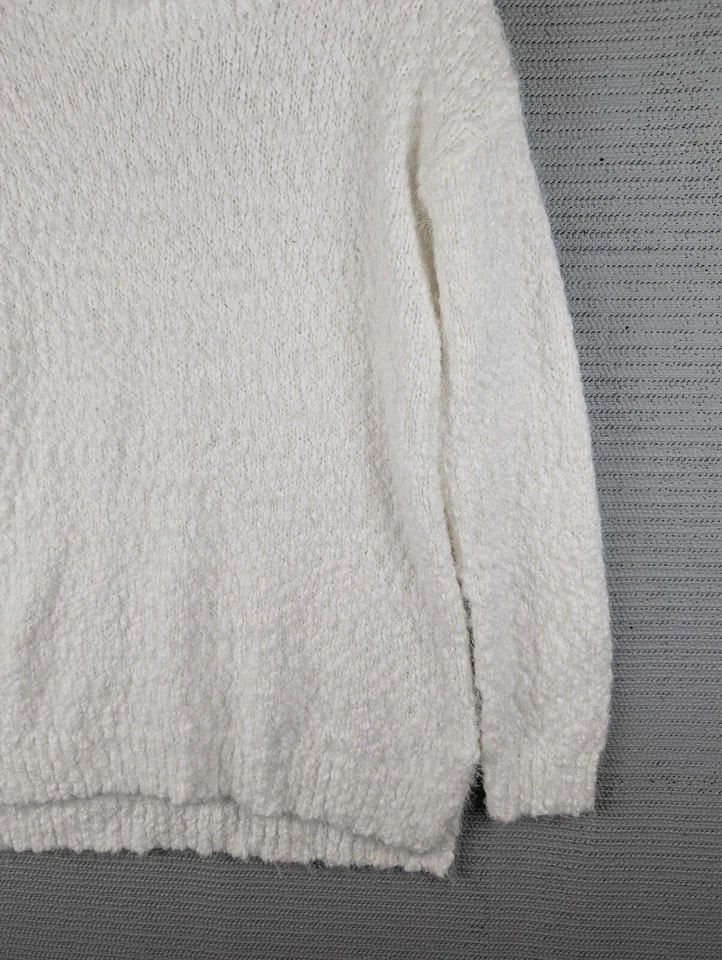 Suéter Reaction Kenneth Cole malha branca tamanho pequeno manga comprida gola simulada - Imagem 4 de 4