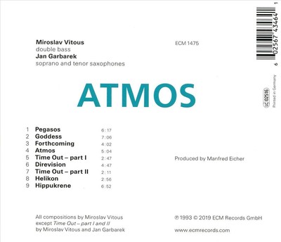 ATMOS (TOUCHSTONES) NEW CD
