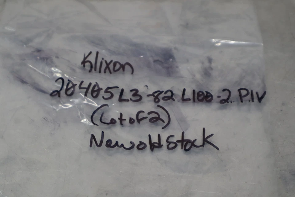 Interruptores de temperatura Klixon 20405L3-82 L100-2 nuevo stock antiguo (lote de 2) Foto 2 de 4